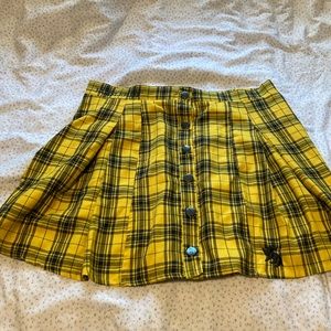 Hot Topic Harry Potter Hufflepuff skirt